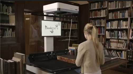 Watch videos of the Bookeye book scanners on location