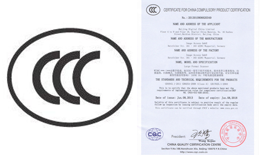 Image Access has received CCC certification for several WideTEK and Bookeye scanners.